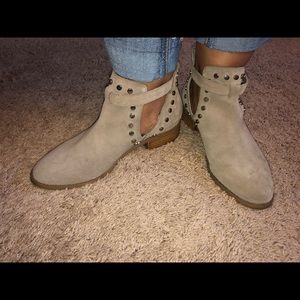 Taupe booties